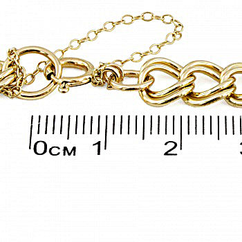 9ct gold 12.9g 8 inch Identity Bracelet